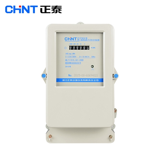 CHINT正泰 DTS634 型三相四线电度表 DTS634 220380V1.5(6)A 1级计度器